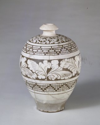 图片[1]-White glazed vase of Dangyangyu kiln-China Archive